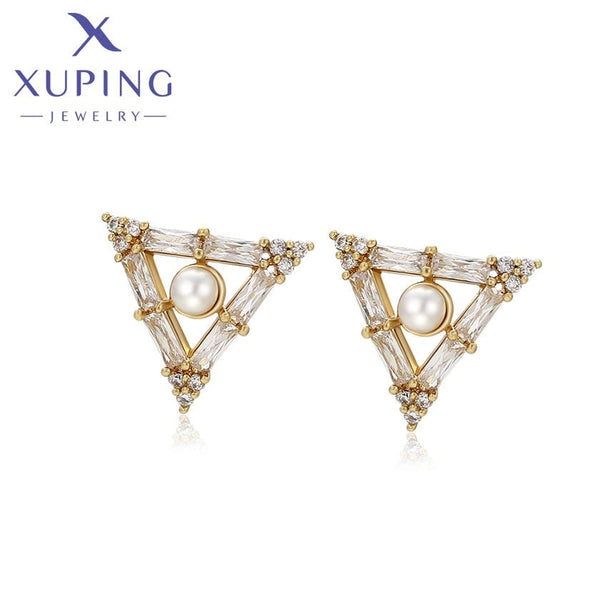 xuping fashion elegant 14K gold color earring