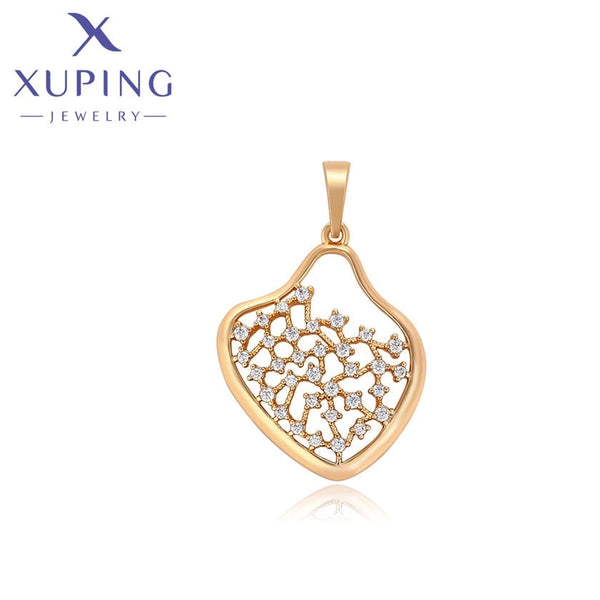 xuping simple 18K gold color pendant