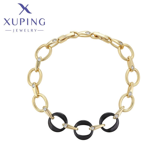 xuping fashion 14K gold color bracelet