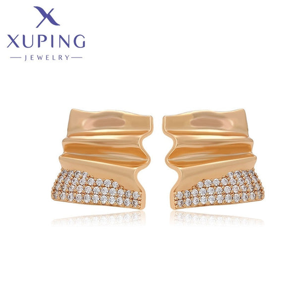 xuping fashion simple 18K gold color earring