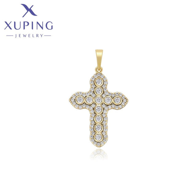 xuping Mode cross 14K Gold Farbe pendant