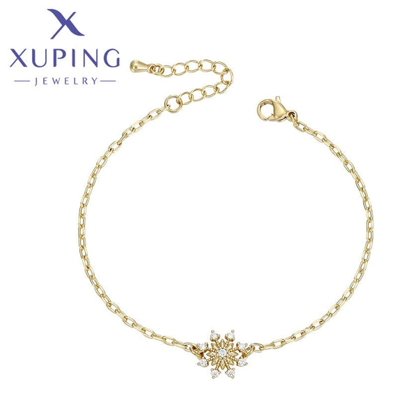 xuping fashion Christmas 14K gold color bracelet