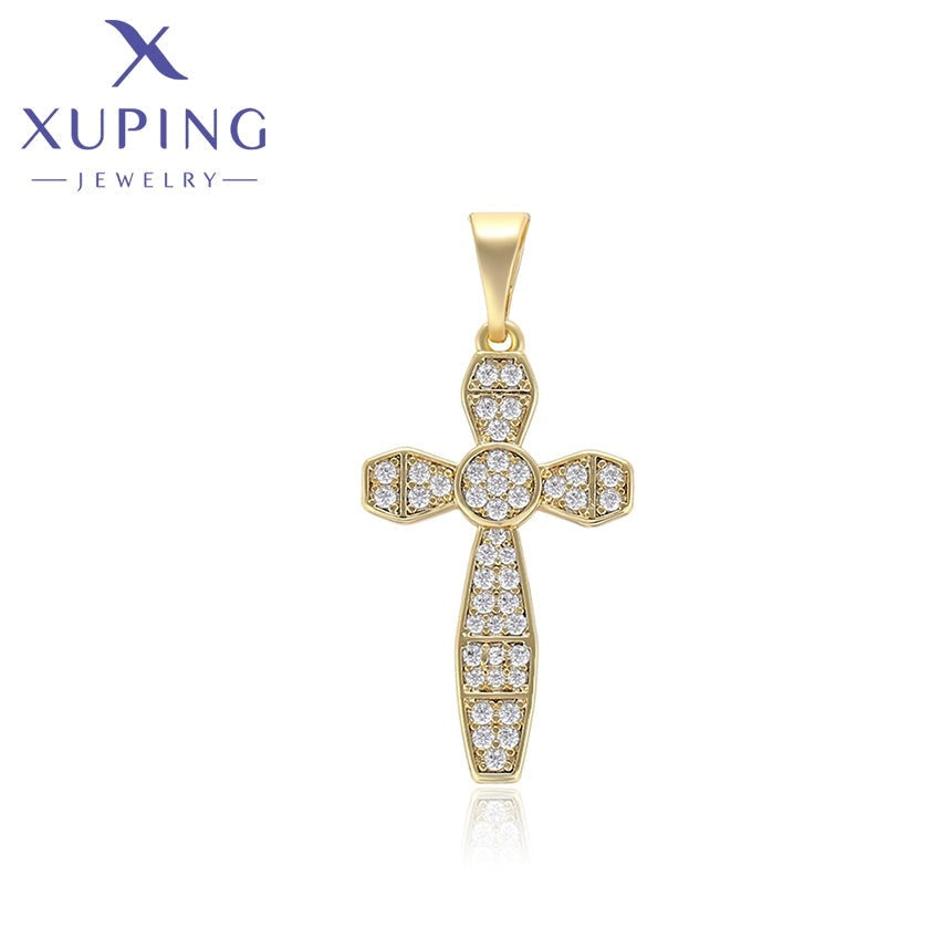 xuping Mode cross 14K Gold Farbe pendant