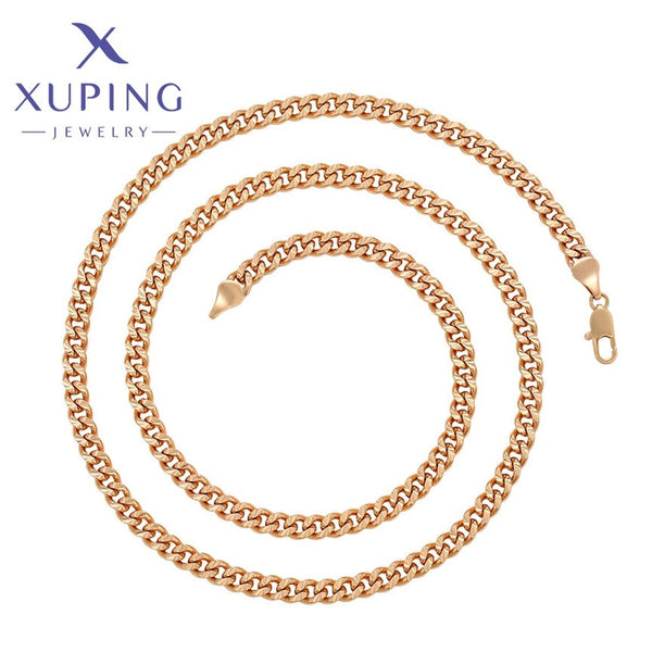 xuping fashion elegant 18K gold color necklace