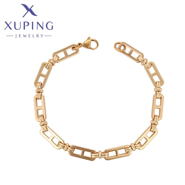 xuping fashion simple 18K gold color bracelet