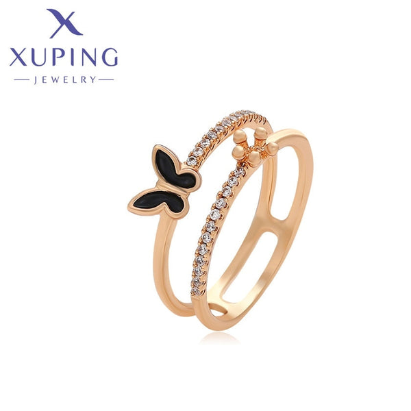 xuping Mode schlicht 18K Gold Farbe Ring