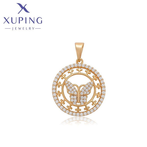 xuping Mode schlicht 18K Gold Farbe pendant