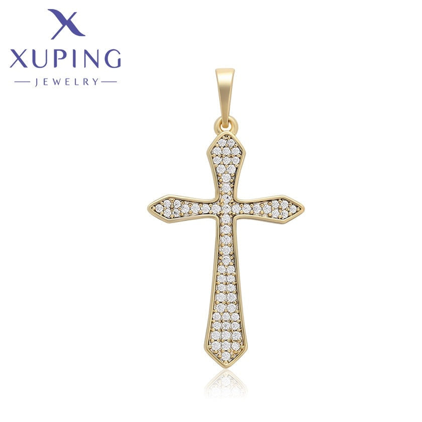 xuping Mode schlicht 14K Gold Farbe pendant