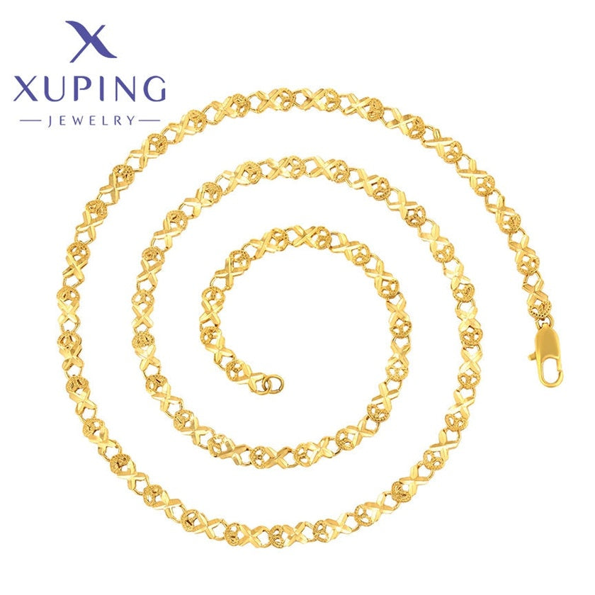 xuping Mode elegant 24K Gold Farbe Halskette
