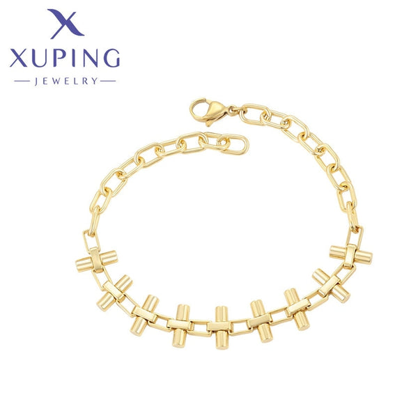 xuping fashion cool 14K gold color bracelet