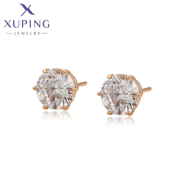 xuping fashion simple 18K gold color earring