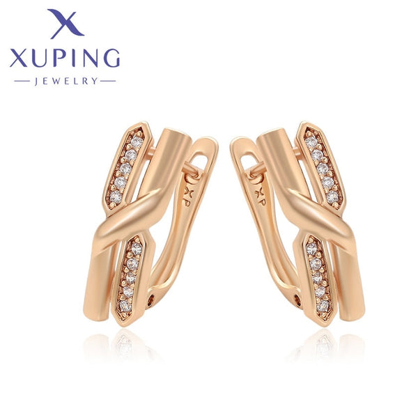 xuping fashion simple 18K gold color earring