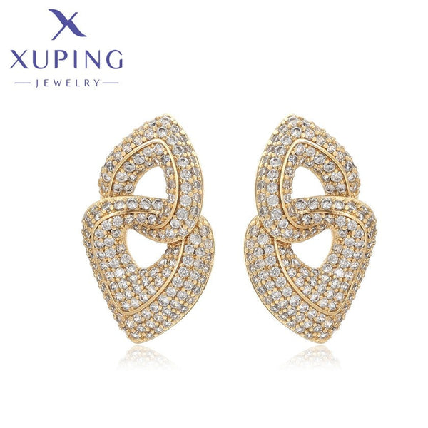 xuping Mode elegant 14K Gold Farbe Ohrringe
