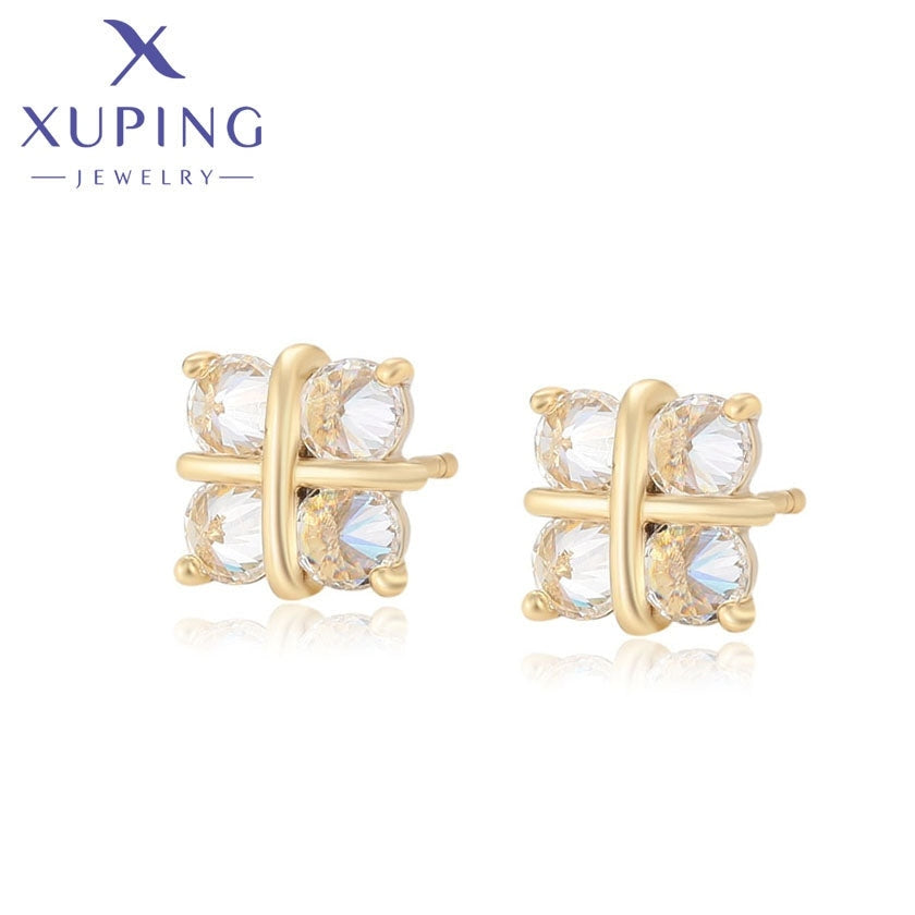 xuping Mode elegant 14K Gold Farbe Ohrringe