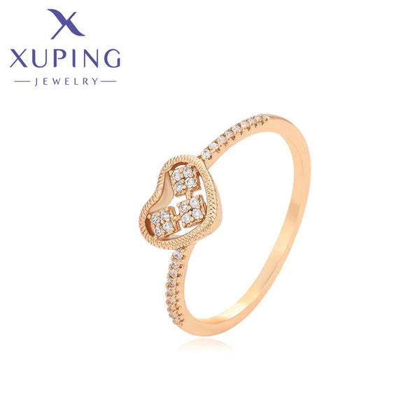 xuping fashion elegant love 18K gold color ring