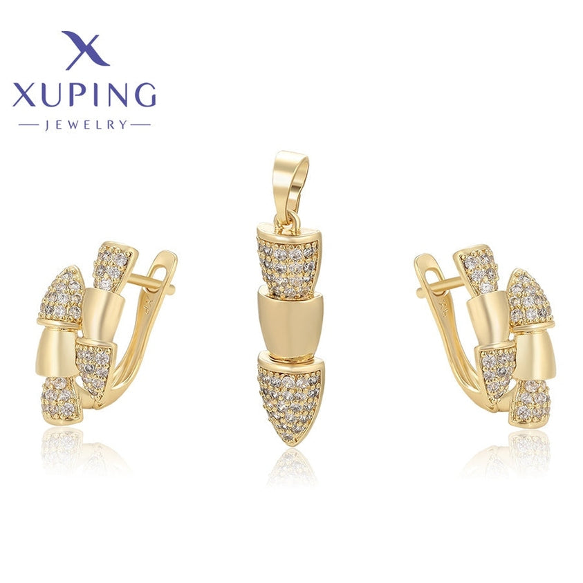 xuping Mode schlicht 14K Gold Farbe set