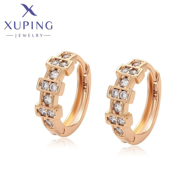 xuping fashion simple 18K gold color earring