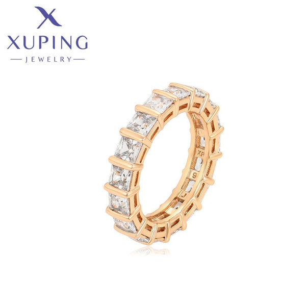 xuping fashion simple 18K gold color ring