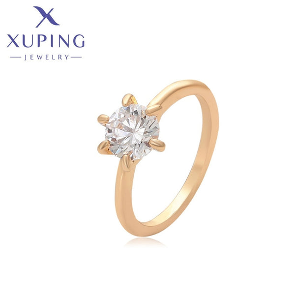 xuping Mode schlicht 18K Gold Farbe set Ring
