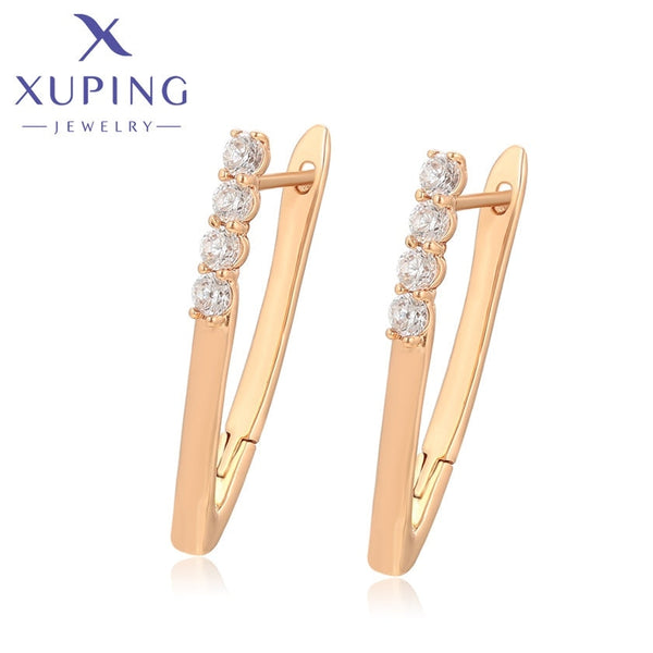 xuping fashion simple 18K gold color earring