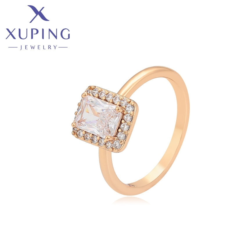 xuping Mode schlicht 18K Gold Farbe Ring