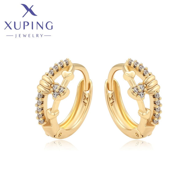 xuping elegant 14K gold color earring