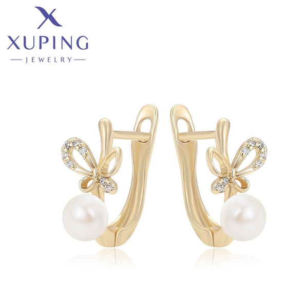 xuping elegant 14K Gold Farbe Ohrringe