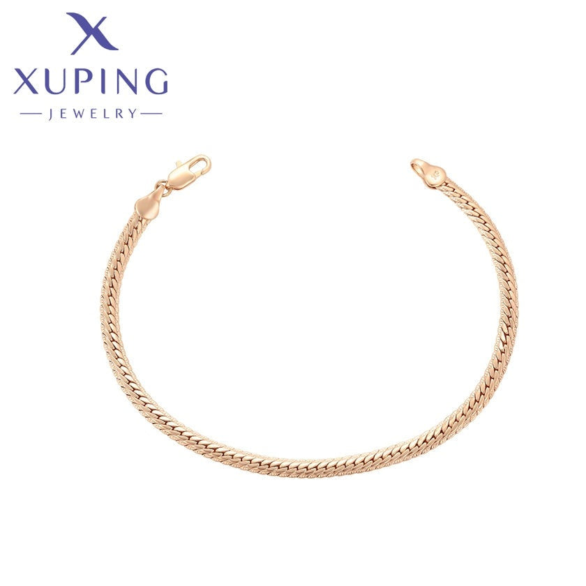 xuping Mode schlicht 18K Gold Farbe Armband