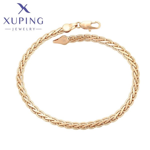 xuping fashion simple 18K gold color bracelet