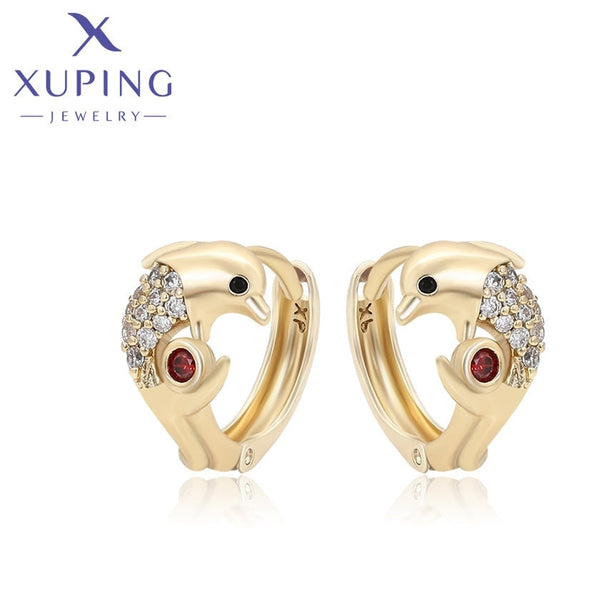 xuping elegant 14K Gold Farbe Ohrringe