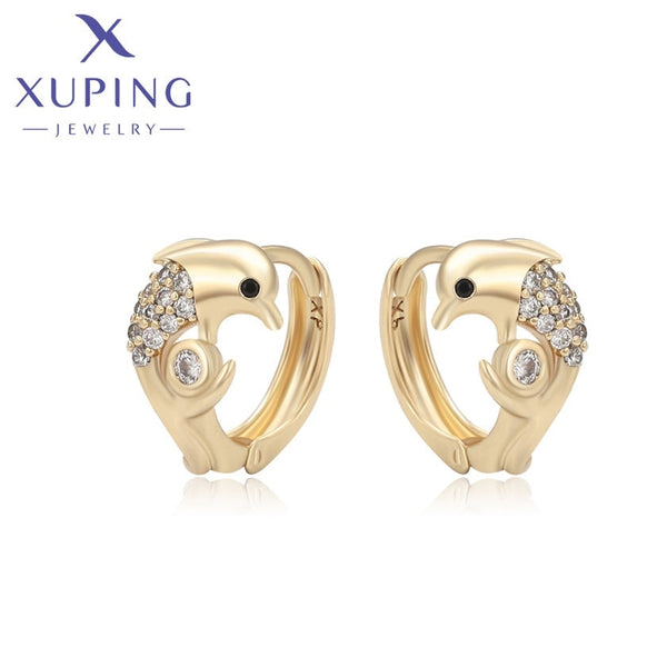 xuping elegant 14K Gold Farbe Ohrringe