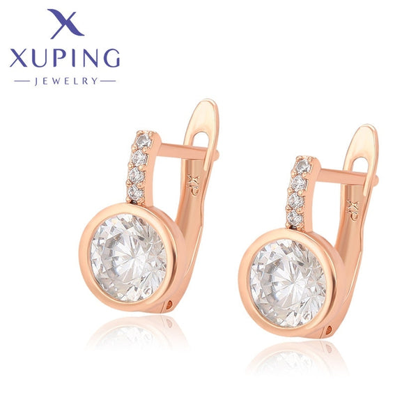 xuping simple rose gold color earring