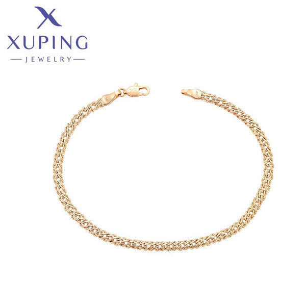 xuping fashion simple 18K gold color bracelet