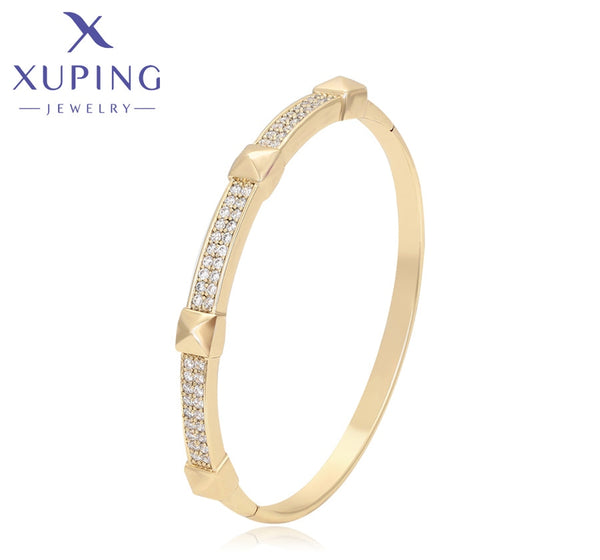 xuping fashion simple 14K gold color bangle