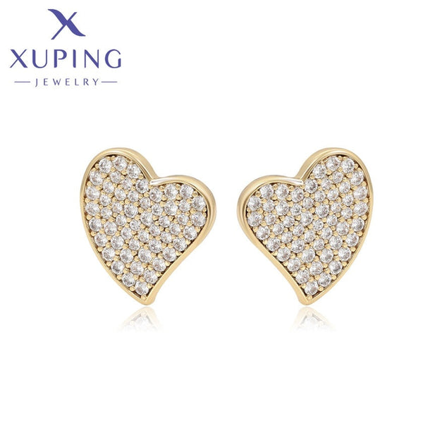 xuping fashion cross 14K gold color earring