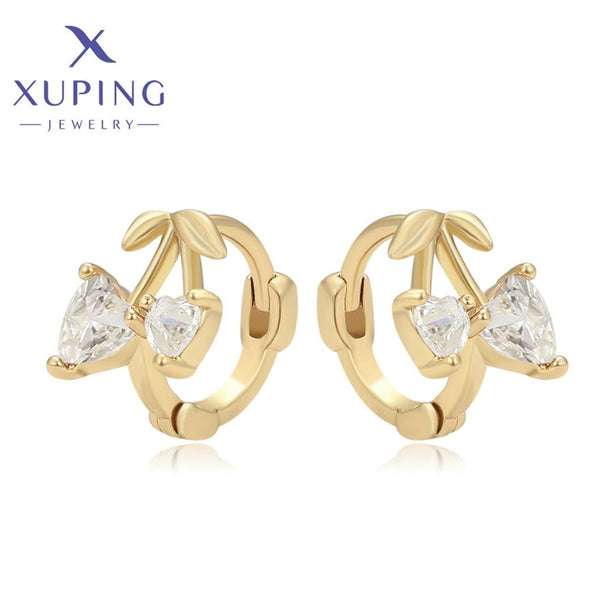 xuping Mode elegant 14K Gold Farbe Ohrringe