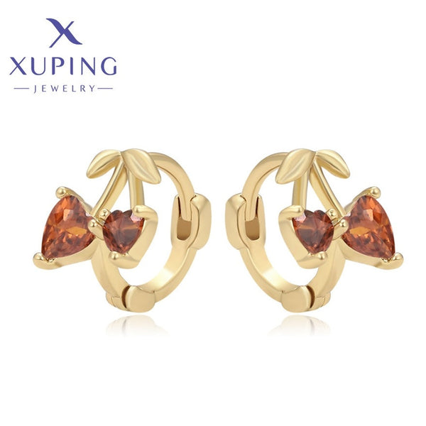xuping fashion elegant 14K gold color earring