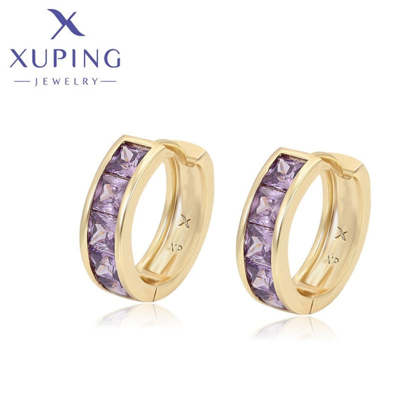 xuping Mode cross 14K Gold Farbe Ohrringe