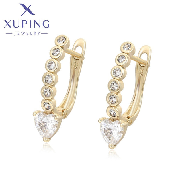 xuping fashion elegant 14K gold color earring