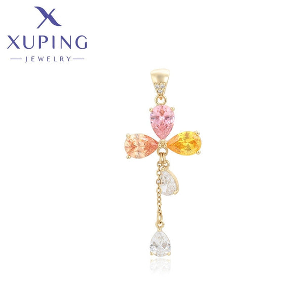 xuping fashion elegant 14K gold color pendant