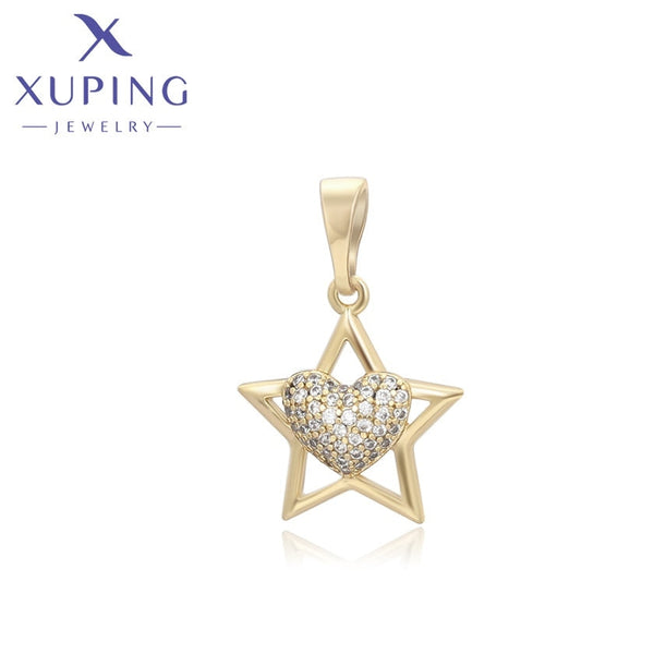 xuping Mode schlicht 14K Gold Farbe pendant