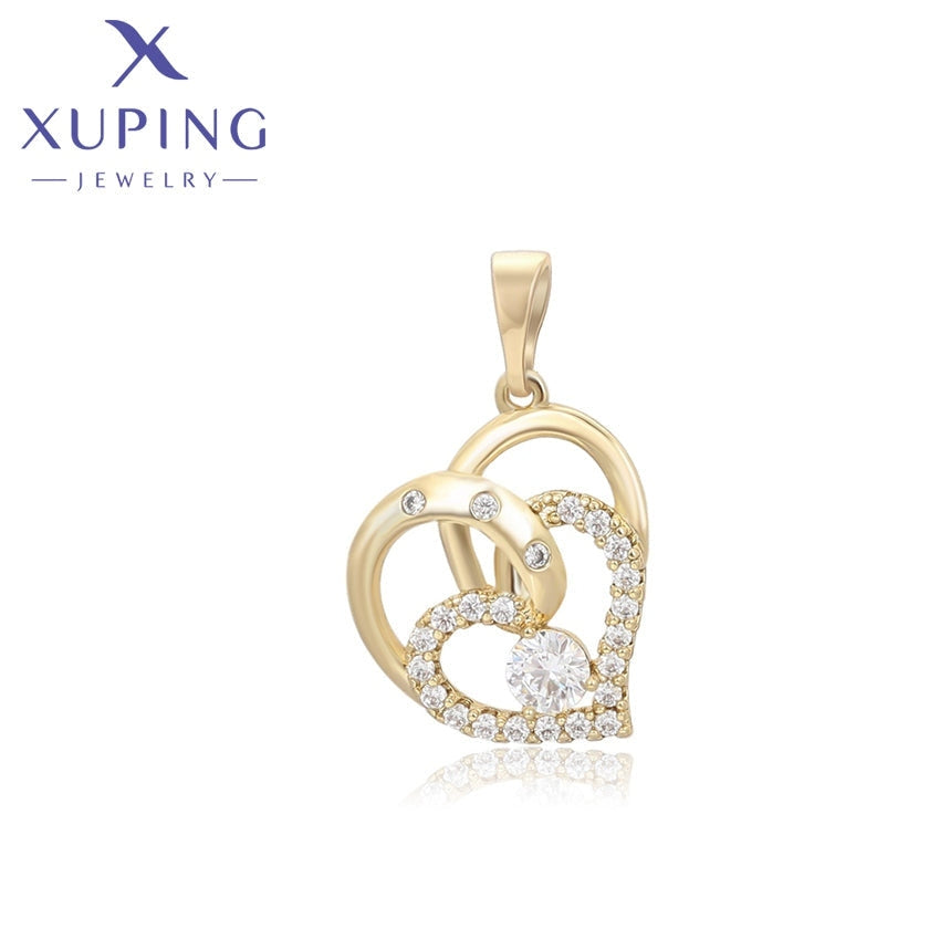 xuping Mode schlicht 14K Gold Farbe pendant