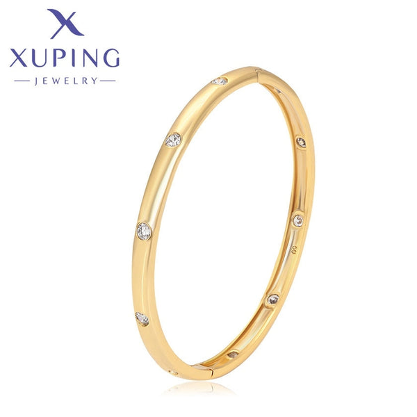 xuping fashion simple 24K gold color bangle
