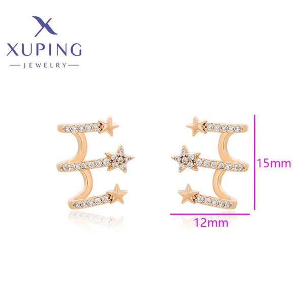 xuping fashion simple 18K gold color earring