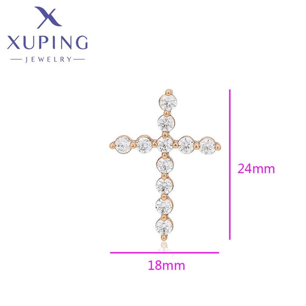 xuping fashion cross 18K gold color pendant