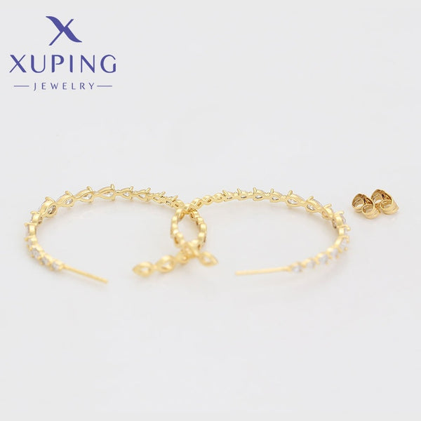 xuping fashion 14K gold color earring
