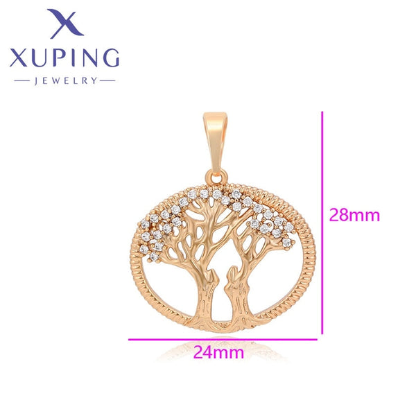 xuping fashion simple 18K gold color pendant