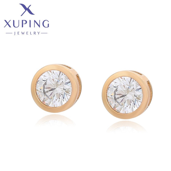 xuping Mode 18K Gold Farbe 6mm Ohrringe