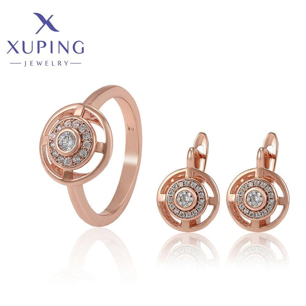 xuping elegant Rose gold color set