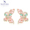 Bunte Schmetterling-Ohrringe im 14K-Look #A00915102